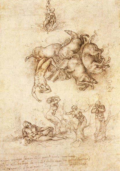 Michelangelo Buonarroti The Fall of Phaeton